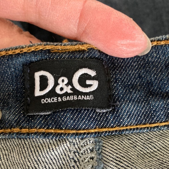 VTG Dolce & Gabbana Women's Dark Blue Straight Leg Jeans - Picture 2 of 9